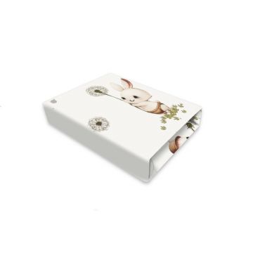 Cearceaf cu elastic, MimiNu, Pentru landou, carucior si cosulet, Dimensiune 80x35 cm, Din bumbac certificat Oeko Tex Standard 100, Cats