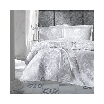 Cuvertura De Pat Clasy-Matlasata Alone V1, 240x260 cm, 2 fete perna, bumbac, multicolor, reversibil