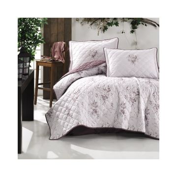 Cuvertura De Pat Clasy-Matlasata Este V2, 240x260 cm, 2 fete perna, bumbac, multicolor, reversibil