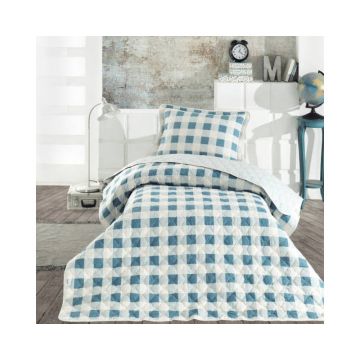 Cuvertura De Pat Clasy-Matlasata Lima V1, 180x240 cm, 1 fata perna, bumbac, multicolor, reversibil