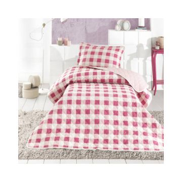 Cuvertura De Pat Clasy-Matlasata Lima V2, 180x240 cm, 1 fata perna, bumbac, multicolor, reversibil