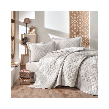 Cuvertura De Pat Clasy-Matlasata Losa, 240x260 cm, 2 fete perna, bumbac, multicolor, reversibil