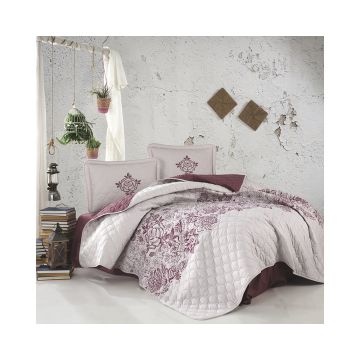 Cuvertura De Pat Clasy-Matlasata Mandora V2, 240x260 cm, 2 fete perna, bumbac, multicolor, reversibil