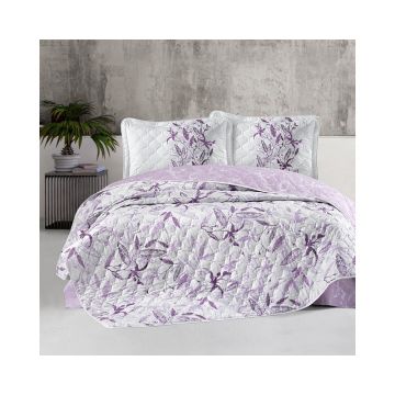 Cuvertura De Pat Clasy-Matlasata Mayra V2, 240x260 cm, 2 fete perna, bumbac, multicolor, reversibil