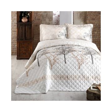 Cuvertura De Pat Clasy-Matlasata Midas V2, 240x260 cm, 2 fete perna, bumbac, multicolor, reversibil