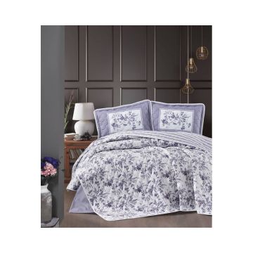 Cuvertura De Pat Clasy-Matlasata Montera V2, 240x260 cm, 2 fete perna, bumbac, multicolor, reversibil