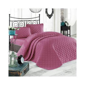 Cuvertura De Pat Clasy-Matlasata Rabel V7, 240x260 cm, 2 fete perna, bumbac, multicolor, reversibil