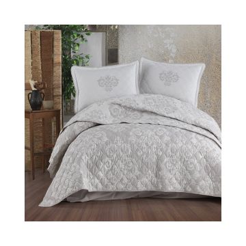 Cuvertura De Pat Clasy-Matlasata Sade V2, 240x260 cm, 2 fete perna, bumbac, multicolor, reversibil