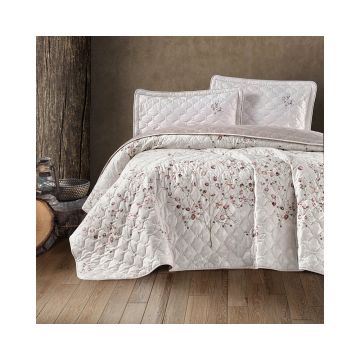 Cuvertura De Pat Clasy-Matlasata Salida V1, 240x260 cm, 2 fete perna, bumbac, multicolor, reversibil