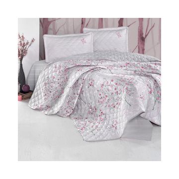 Cuvertura De Pat Clasy-Matlasata Salida V2, 240x260 cm, 2 fete perna, bumbac, multicolor, reversibil