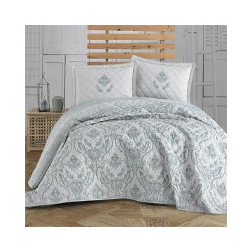 Cuvertura De Pat Clasy-Matlasata Turka V1, 240x260 cm, 2 fete perna, bumbac, multicolor, reversibil