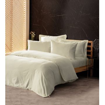 Lenjerie de pat dubla King, L'essentiel Maison, Silky, Ecru