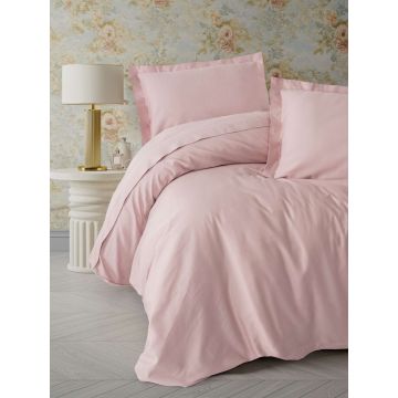 Lenjerie de pat dubla, L'essentiel Maison, Elegant, Roz pudra
