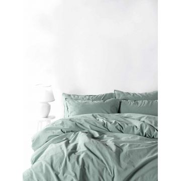 Lenjerie de pat dubla, L'essentiel Maison, Ephesus, Verde natural