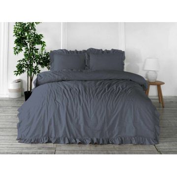 Lenjerie de pat dubla, L'essentiel Maison, Exclusive, Gri natural