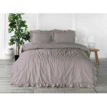 Lenjerie de pat dubla, L'essentiel Maison, Exclusive, Gri Opal
