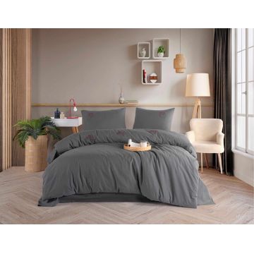 Lenjerie de pat dubla, L'essentiel Maison, Livre, Antracit