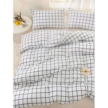 Lenjerie de pat dubla, L'essentiel Maison, Pled, Negru