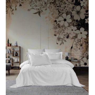 Lenjerie de pat dubla, L'essentiel Maison, Zebra, Alb