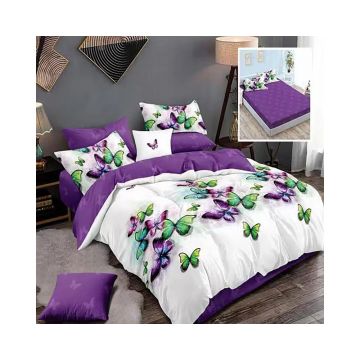 Lenjerie De Pat Finet P20, textil 70% BBC, 6 piese, pentru 2 persoane, multicolor