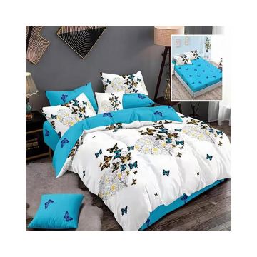 Lenjerie De Pat Finet P22, textil 70% BBC, 6 piese, pentru 2 persoane, multicolor