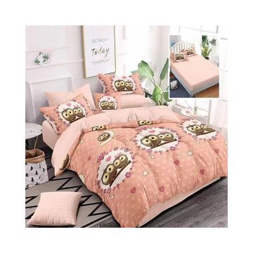 Lenjerie De Pat Finet P27, textil 70% BBC, 6 piese, pentru 2 persoane, multicolor