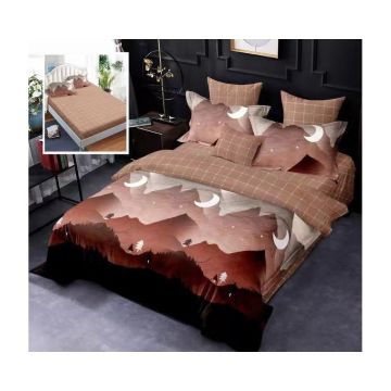 Lenjerie De Pat Finet P32, textil 70% BBC, 6 piese, pentru 2 persoane, multicolor