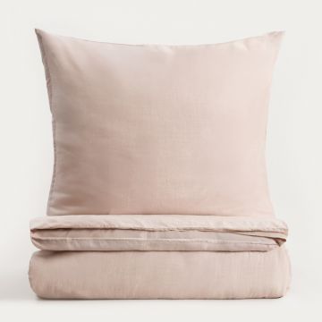 Lenjerie de pat King Size, Avelia, Homla, 200x220 cm, 3 piese, bumbac/poliester/vascoza, bej