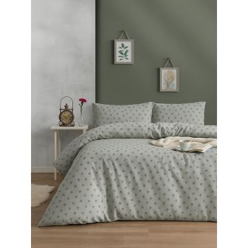 Lenjerie de pat pentru o persoana, L'essentiel Maison, Olive, Verde