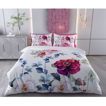 Lenjerie de pat pentru o persoana Single XXL (DE), 2 piese, L'essentiel Maison, Royal, Bumbac;Poliester, Alb / Verde / Albastru / Roșu / Mov