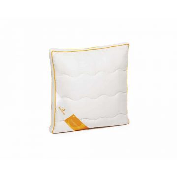 Perna Green Future Wool 37x37 cm, lana Merinos, husa bambus, alb