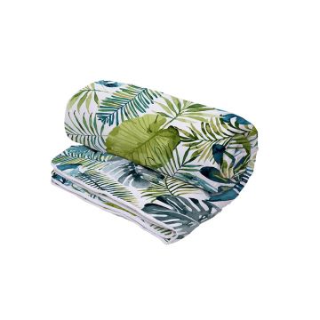 Pilota Alcam Jungle 180x200 cm, 2 persoane, 4 anotimpuri, fibra siliconica, husa microfibra, cu model