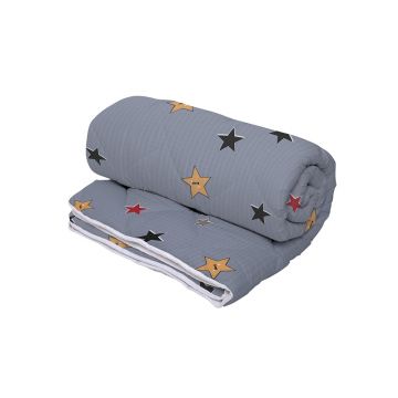 Pilota Alcam Night 220x200 cm, 2 persoane, 4 anotimpuri, fibra siliconica, husa microfibra, cu model