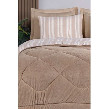 Set cuvertura si perna, L'essentiel Maison, Soft Line, Bej