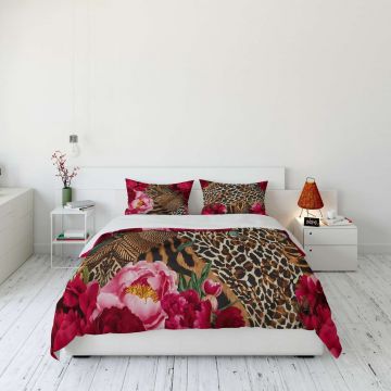 Set husă de pilotă dublă (FR), L'essentiel Maison, FLW_DVT25-40, Multicolor