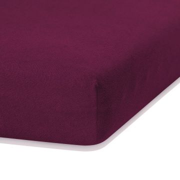 Cearceaf elastic AmeliaHome Ruby, 200 x 140-160 cm, violet