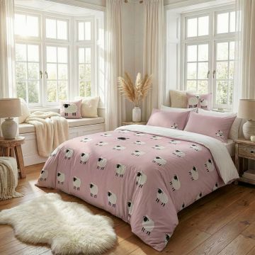 Lenjerie de pat dubla (DE), 3 piese, L'essentiel Maison, The Black Sheep, Roz