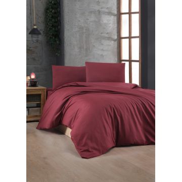 Lenjerie de pat dubla (DE), L'essentiel Maison, Maroon, Maro