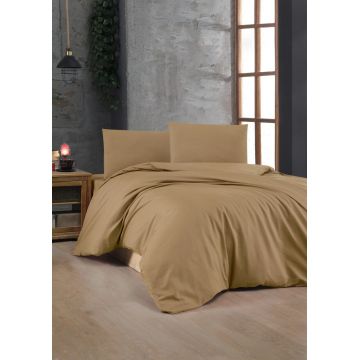 Lenjerie de pat dubla King (FR), L'essentiel Maison, Light Brown, Maro deschis