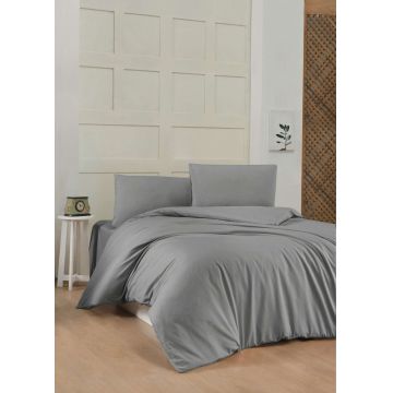 Lenjerie de pat dubla Super King (EU) (IT), L'essentiel Maison, Dark Grey, Gri inchis