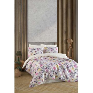 Lenjerie de pat pentru o persoana (DE), L'essentiel Maison, Luna, Bumbac;Poliester, Lila