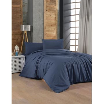 Lenjerie de pat pentru o persoana Single XXL (DE), L'essentiel Maison, Dark Blue, Albastru inchis