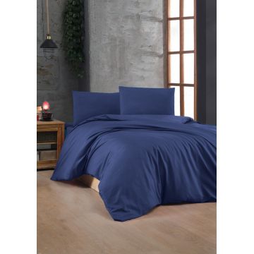 Lenjerie de pat pentru o persoana Single XXL (DE), L'essentiel Maison, Sax Blue, Albastru