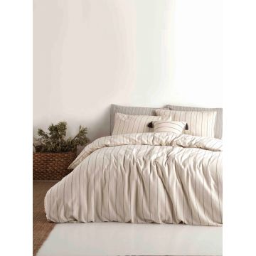 Lenjerie de pat pentru o persoana Single XXL (DE), L'essentiel Maison, Tommy Light, Alb/Negru