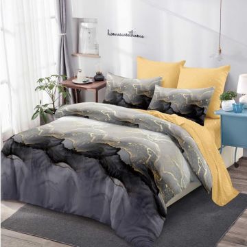 Lenjerie cu Elastic 180x200 cm, Noctra 6 Piese (Finet)