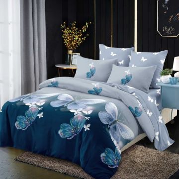 Lenjerie cu Elastic 180x200 cm, Nyvora 6 Piese (Finet)