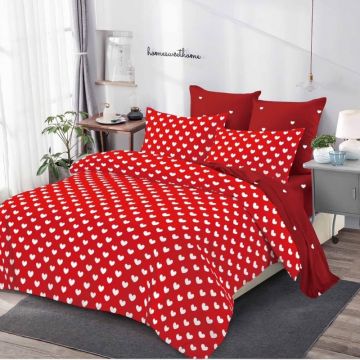 Lenjerie cu Elastic 180x200 cm, Poppique 6 Piese (Finet)