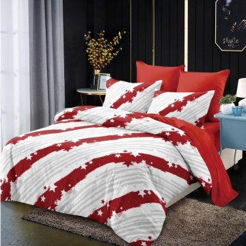 Lenjerie cu Elastic 180x200 cm, Virelle 6 Piese (Finet)