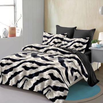 Lenjerie cu Elastic 180x200 cm, Zenvra 6 Piese (Finet)