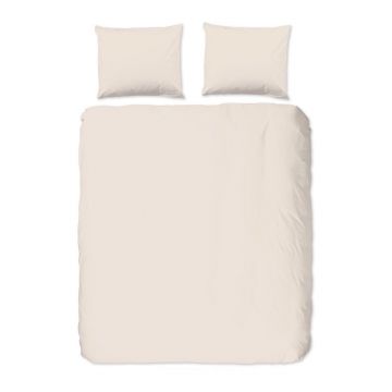 Lenjerie de pat din bumbac Good Morning, 220 x 240 cm, bej